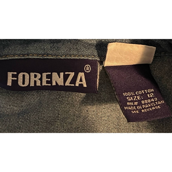 Forenza Vintage Women's Denim‎ Jacket Size 12 21" Long x 19" Pit to Pit x 24" - Picture 3 of 4